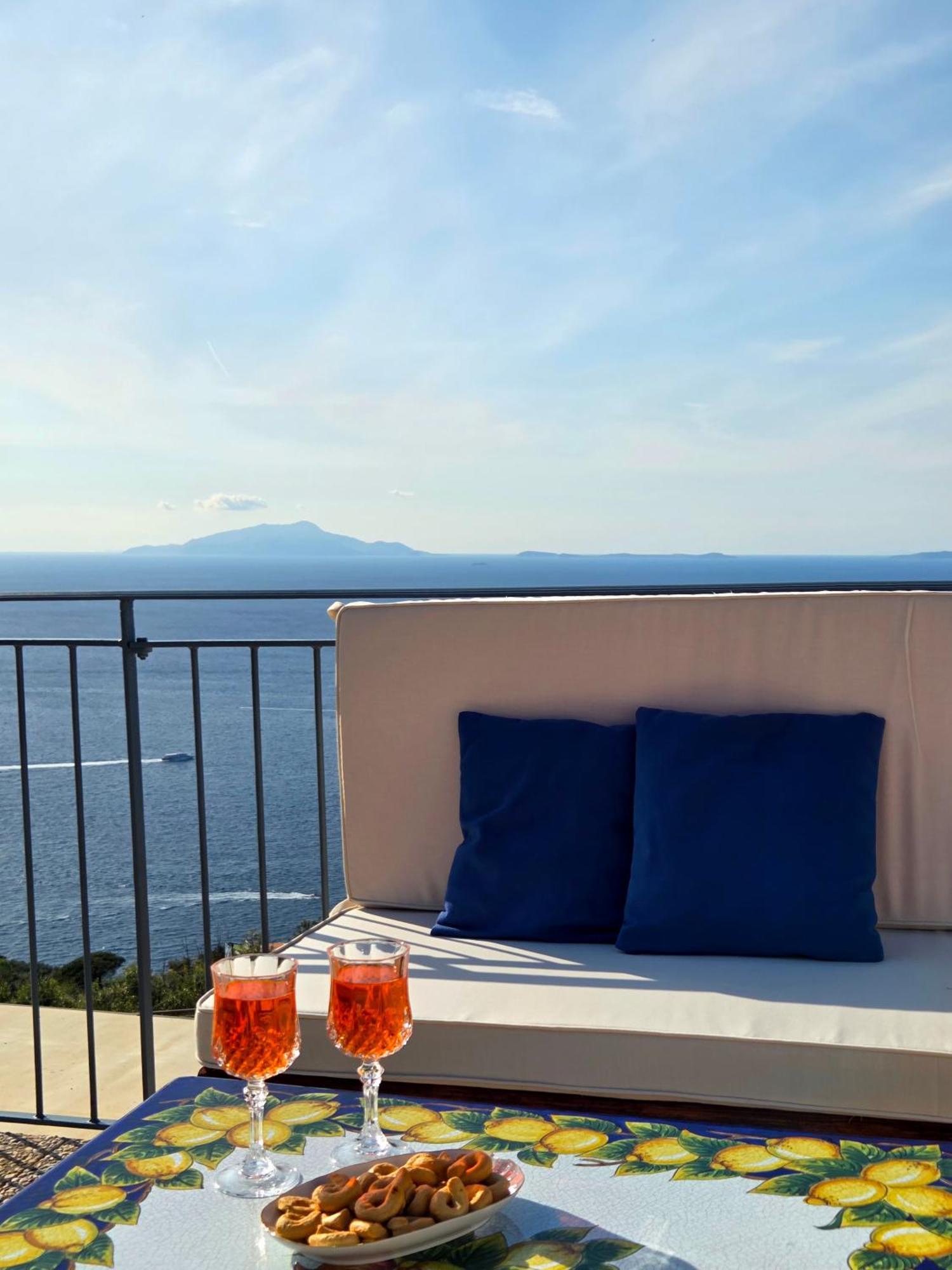 Sun & Relax, Relaxing Location With Seaview Villa Massa Lubrense Kültér fotó