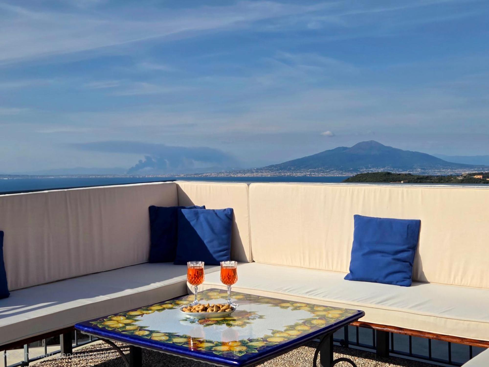 Sun & Relax, Relaxing Location With Seaview Villa Massa Lubrense Kültér fotó