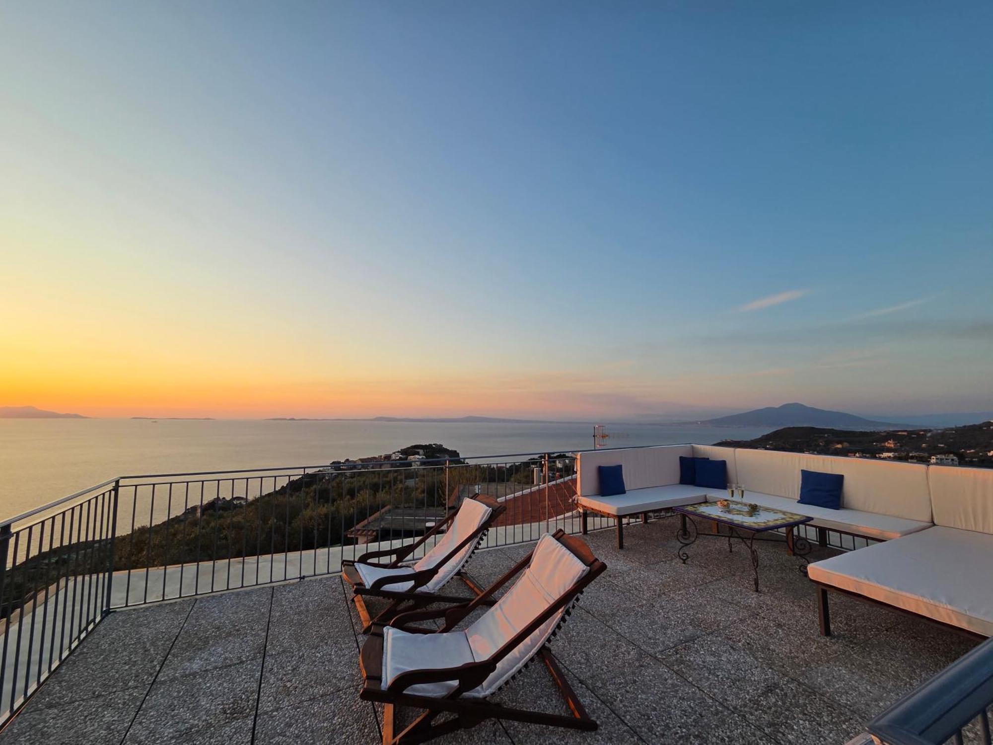 Sun & Relax, Relaxing Location With Seaview Villa Massa Lubrense Kültér fotó