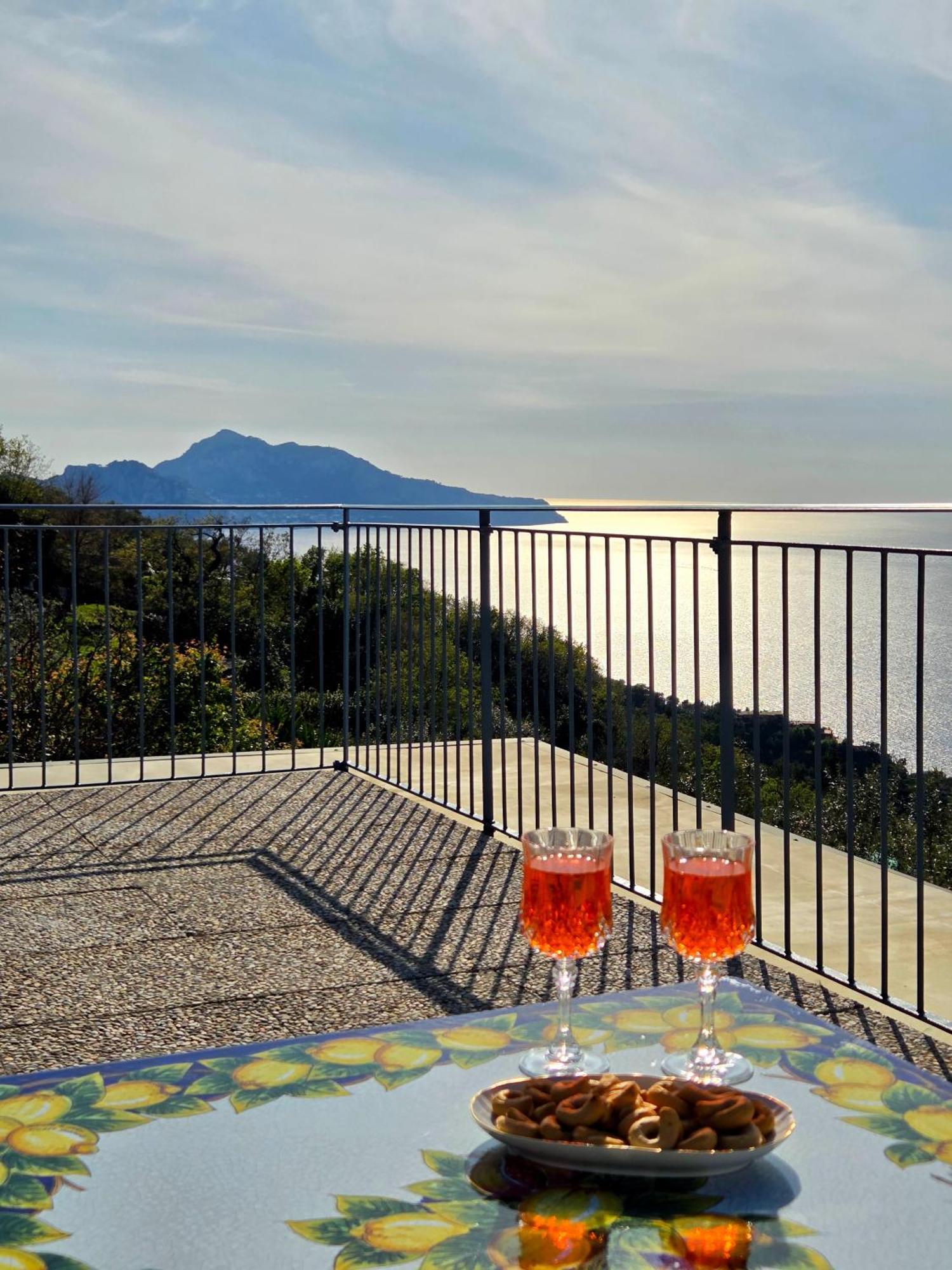 Sun & Relax, Relaxing Location With Seaview Villa Massa Lubrense Kültér fotó
